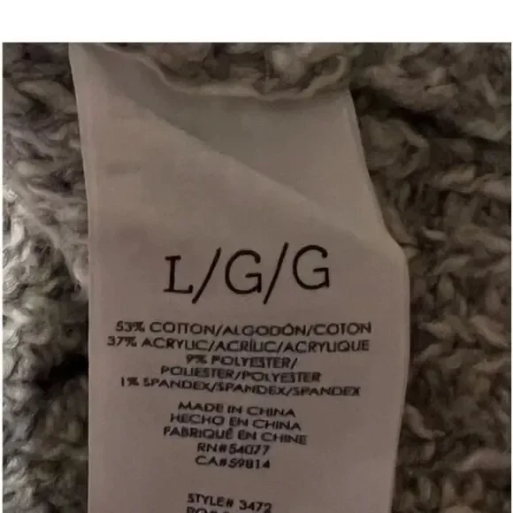 CAbi | Gray Cathedral Open Cardigan Style 3472 | L - Picture 5 of 7